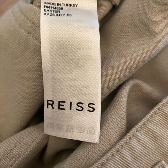 Reiss Jeans Trousers Khaki Size 14 NWT - Picture 5 of 7